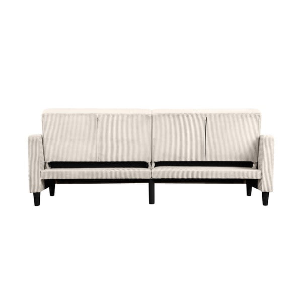 Biała sztruksowa rozkładana sofa 82 cm Hartford – Støraa-image-2