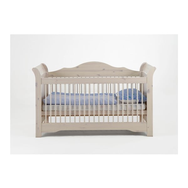 Mlecznobiałe łóżeczko dziecięce Steens Lotta, 70x140 cm