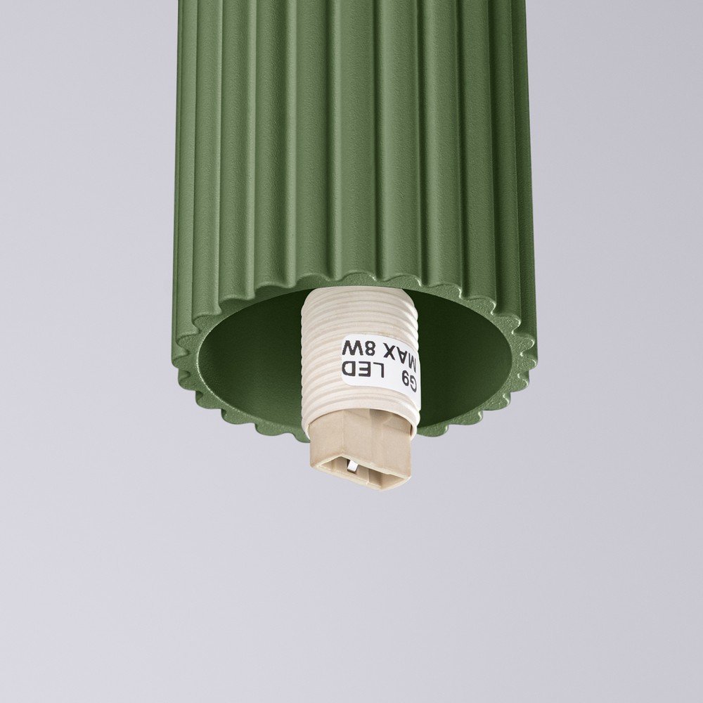 Zielona lampa sufitowa ze szklanym kloszem ø 12 cm Orbital – Sollux (zdjęcie 11)