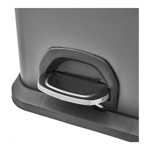 Kosz do segregacji odpadów ze stali nierdzewnej z pedałem 30 l Litros – Casa Selección-image-1