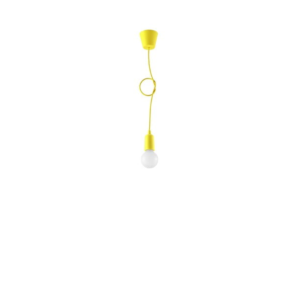 Żółta lampa wisząca ø 5 cm Rene – Nice Lamps