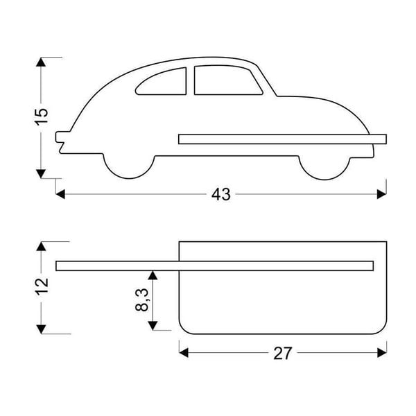 Czarna lampa dziecięca Car – Candellux Lighting-image-4