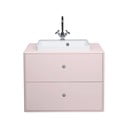 Różowa wisząca szafka pod umywalkę 80x62 cm Color Bath – Tom Tailor