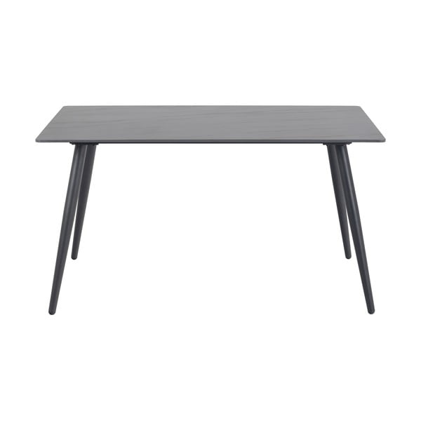 Czarny stół z ceramicznym blatem Actona Wicklow, 80x140 cm-image-2