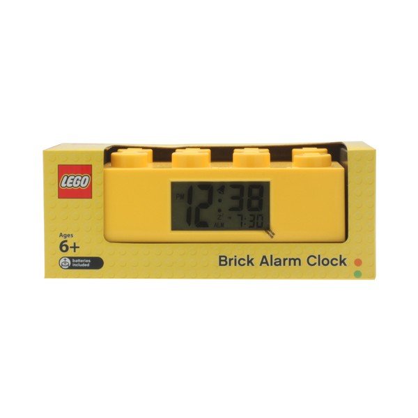 Żółty zegar z budzikiem LEGO® Brick-image-3