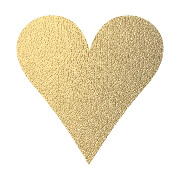 Mata stołowa ze skóry ekologicznej 30x30 cm Heart Hippo – LIND DNA