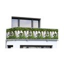 Zielona plastikowa osłona balkonowa 500x85 cm – Maximex