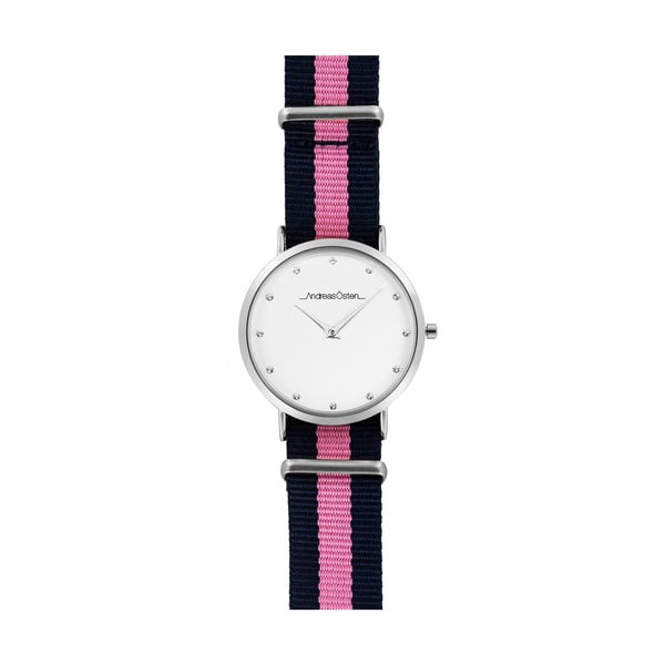Zegarek damski z niebiesko-różowym paskiem Andreas Östen Henna