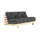 Ciemnoszara rozkładana sofa 160 cm Roots – Karup