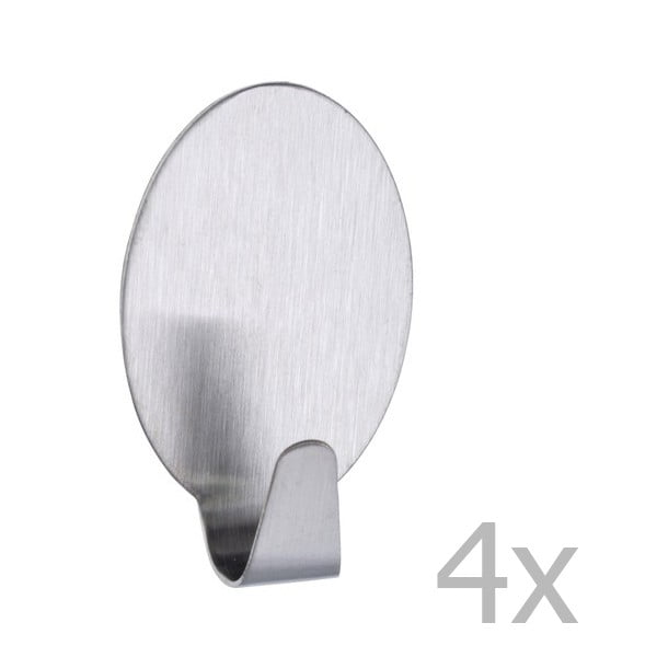 Zestaw 4 haczyków ze stali nierdzewnej Wenko Hook-image-1