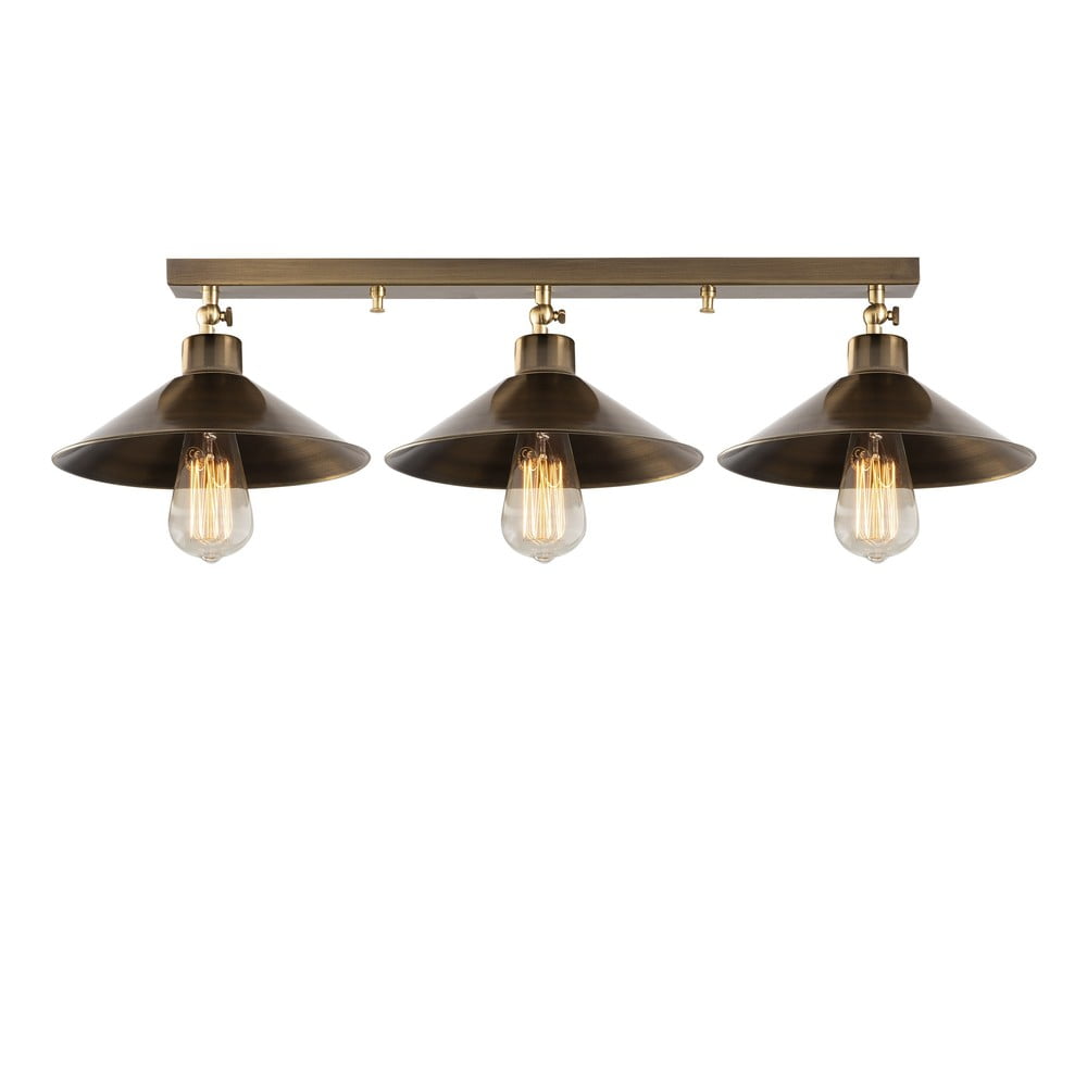 Lampa sufitowa w kolorze brązu z metalowym kloszem ø 24 cm Berceste – Opviq lights