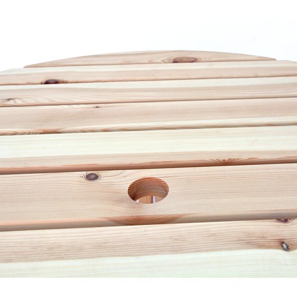 Zestaw mebli ogrodowych z drewna sosnowego dla 4 osób Piknik – Rojaplast-image-2