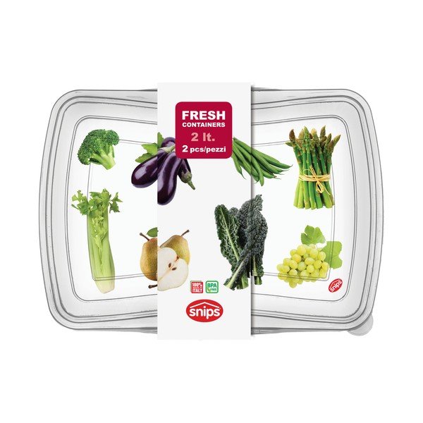 Zestaw 2 pojemników na żywność Snips Classic, 2 l-image-3