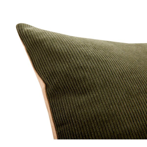 Zielono-beżowa poduszka Hübsch Cleo, 60x40 cm-image-4