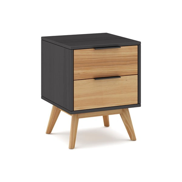 Szafka nocna z drewna sosnowego Lavis – Marckeric-image-2