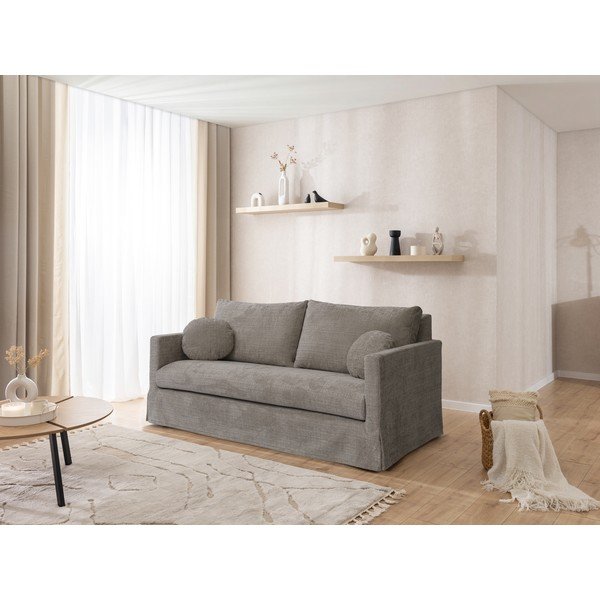 Szara sofa 195 cm Paphos – Ropez-image-3