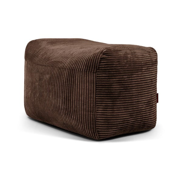 Ciemnobrązowy sztruksowy worek do siedzenia Plus 70 Lounge – SLOWDOWN