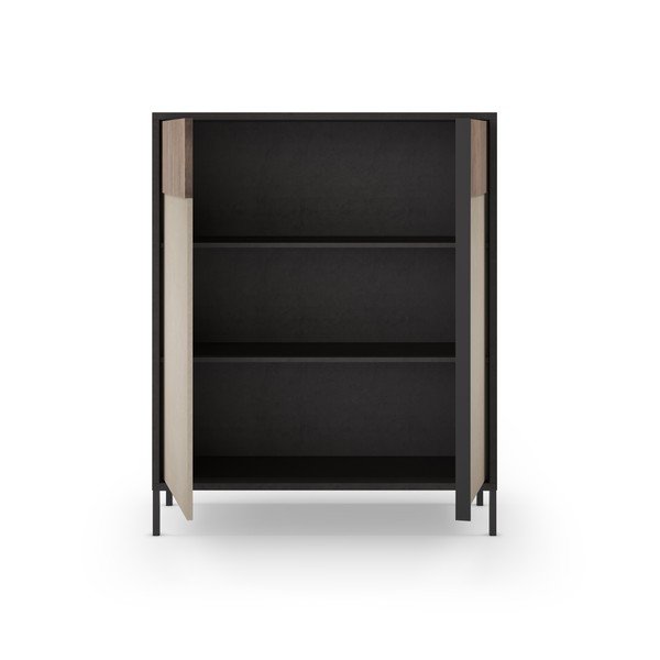 Antracytowo-jasnobrązowa szafka 106x130 cm Amalia – Marckeric-image-2