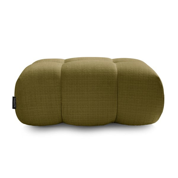 Zielony podnóżek z tkaniny szenilowej Ivane – Bobochic Paris