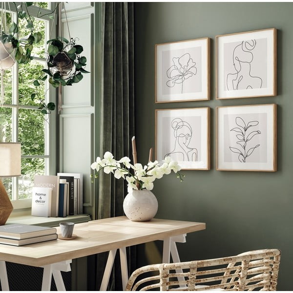 Obrazy zestaw 4 szt. 30x30 cm  -image-1