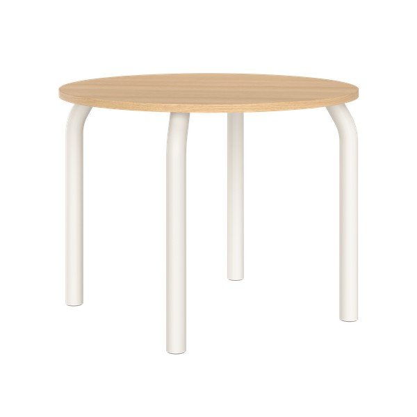 Okrągły stół z blatem w dekorze dębu ø 100 cm Meko – noo.ma