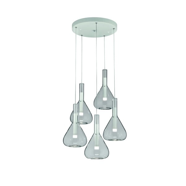 Biała lampa wisząca LED ze szklanym kloszem ø 55 cm Cipera – CINQUE-image-2