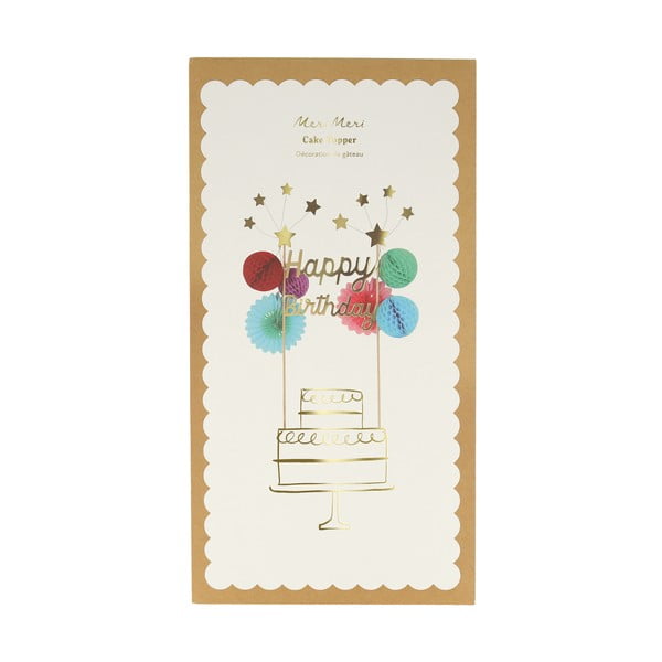 Topper na tort Happy Birthday – Meri Meri-image-1