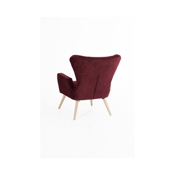Ciemnoczerwony fotel Max Winzer Luigi-image-1