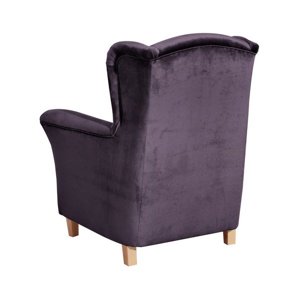Fioletowy fotel Max Winzer Agnetha Suede-image-2