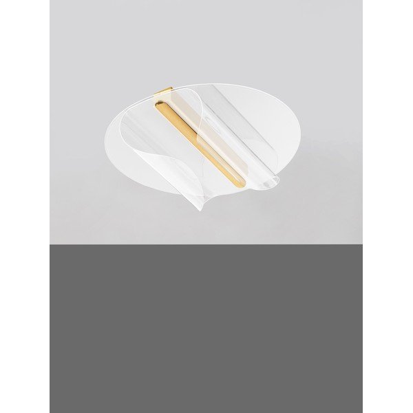 Aluminiowa lampa sufitowa LED ze ściemniaczem w kolorze złota 55x45 cm Valentin – Nova Luce-image-3