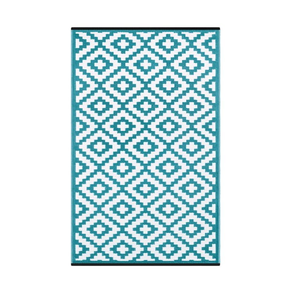 Niebiesko-biały dwustronny dywan zewnętrzny Green Decore Classo, 120x180 cm