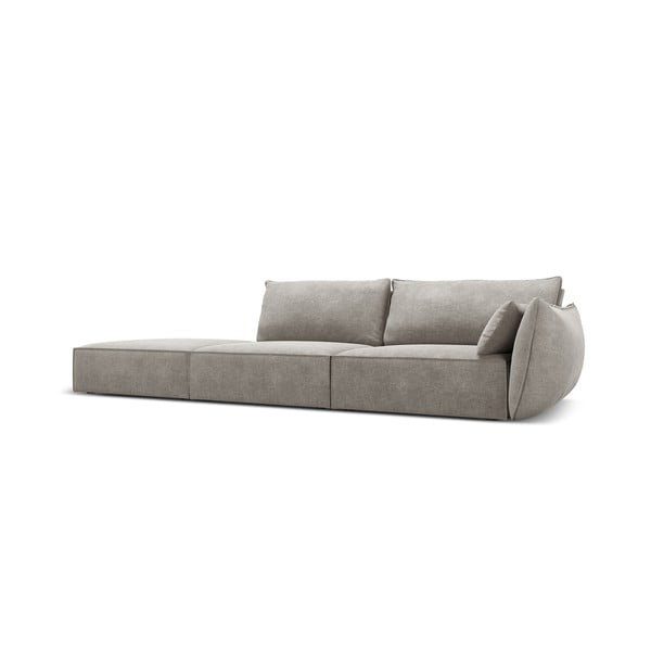 Jasnoszary szezlong (prawostronny) Vanda – Mazzini Sofas-image-2