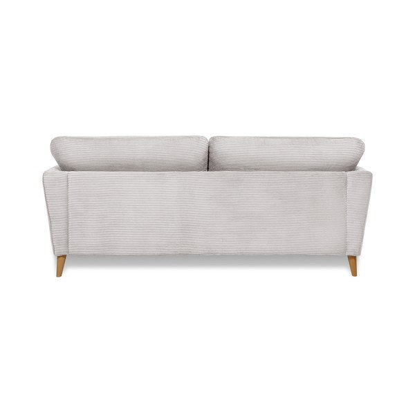 Jasnoszara sztruksowa sofa 206 cm Paris – Scandic-image-3