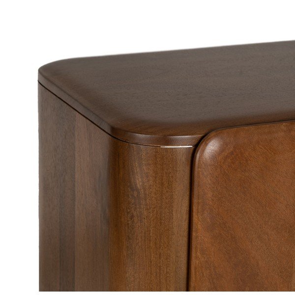 Brązowa szafka z litego drewna mango 104x110x45 cm Nosy – Ixia-image-4