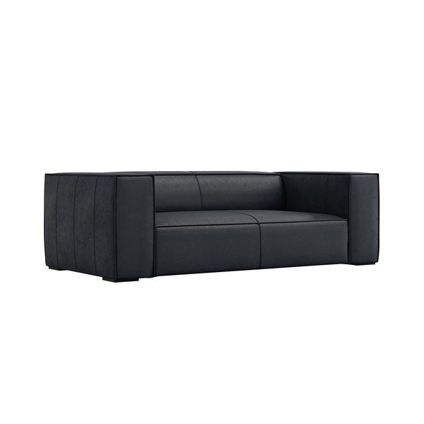 Ciemnoniebieska skórzana sofa 212 cm Madame – Windsor & Co Sofas-image-1