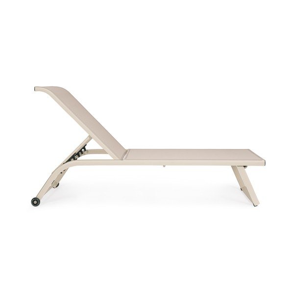 Metalowy leżak ogrodowy w naturalnym kolorze Taylor – Bizzotto-image-2