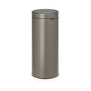 Szary stalowy kosz na śmieci otwierany na dotyk 30 l Touch Bin – Brabantia