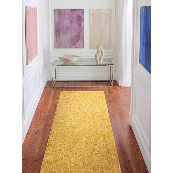 Żółty chodnik z materiału bouclé tkany ręcznie 80x200 cm Notting Hill Portobello – Ted Baker-image-1