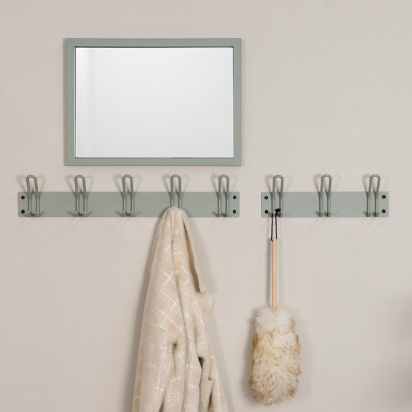 Szarozielony metalowy wieszak ścienny 70 cm Miles – Spinder Design-image-1