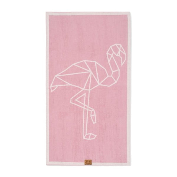 Ręcznik Beach Flamingo, 160x90 cm