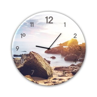 Zegar ścienny Styler Glassclock Stones, ⌀ 30 cm