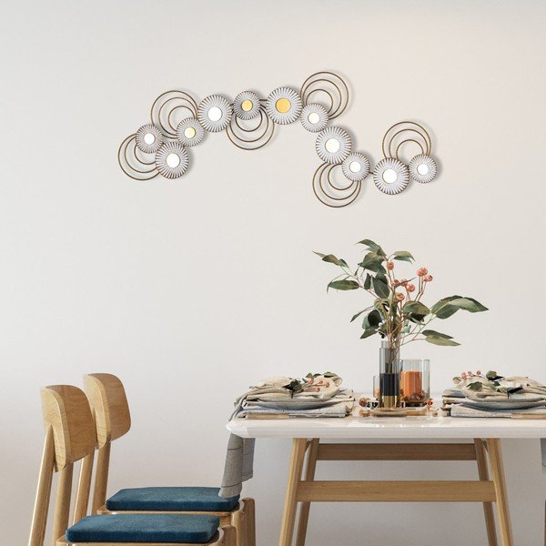 Metalowa dekoracja ścienna 101x41 cm – Wallity-image-2