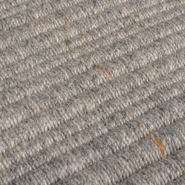 Szary dywan z mieszanki wełny tkany ręcznie 160x230 cm Rene Fringed Ribbed – Flair Rugs-image-3