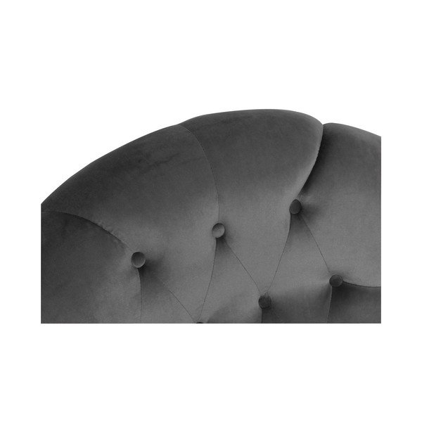 Antracytowy fotel Max Winzer Camilla Velor-image-1