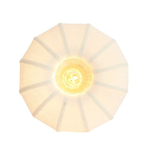 Kremowa lampa sufitowa z tekstylnym kloszem ø 40 cm Zosia – Light & Living-image-3