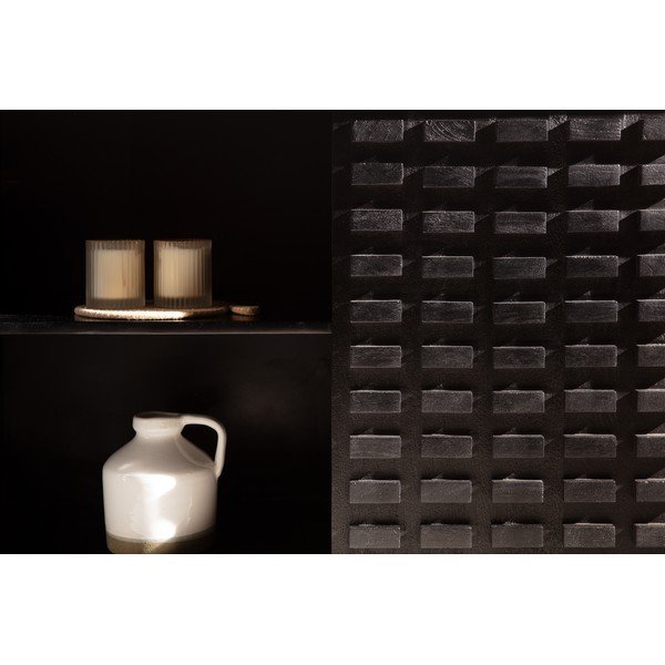 Czarna komoda z litego drewna mango 200x80x40 cm Inaya – MOME-image-2
