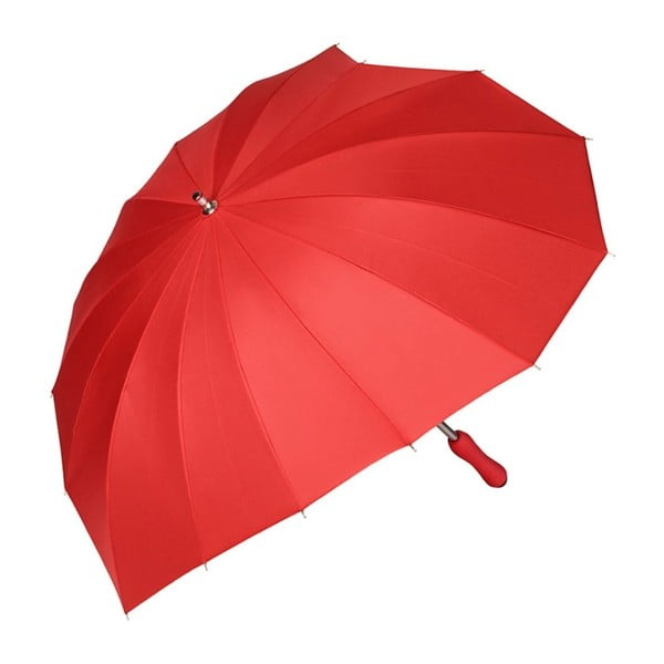 Czerwony parasol Von Lilienfeld Heart, ø 82 cm