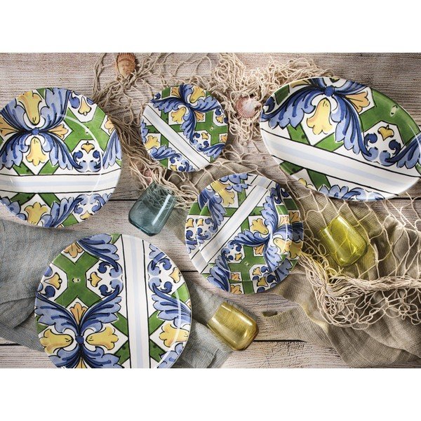 18-częściowy zestaw ceramicznych naczyń Villa Altachiara Taormina-image-2