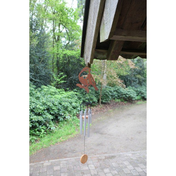 Komplet 3 wiszących dzwonków w kształcie ptaszków Esschert Design-image-1