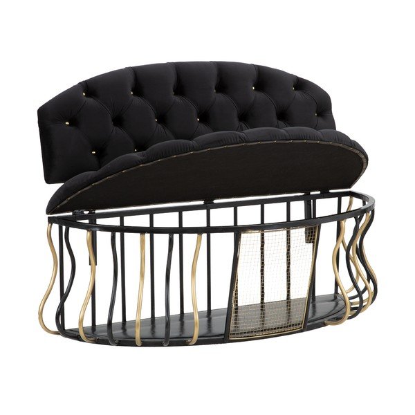 Czarna sofa Mauro Ferretti Glam-image-3